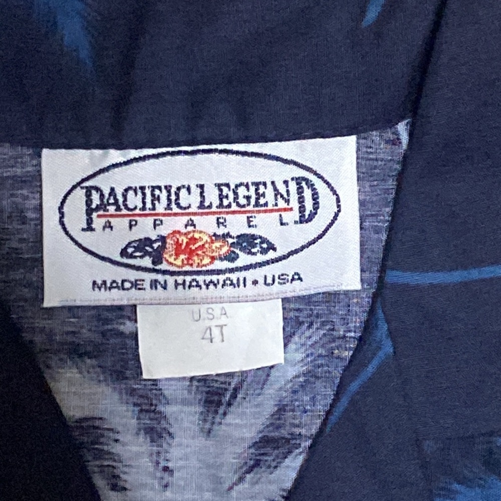 Pacific Legend Apparel Hawaiian Shirt and Shorts Set Size 4t - Picture 4 of 8